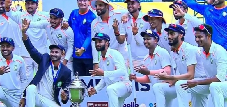 Harsh Dubey, Yash Thakur Star as Vidarbha Clinch Irani Cup with 93-Run Victory